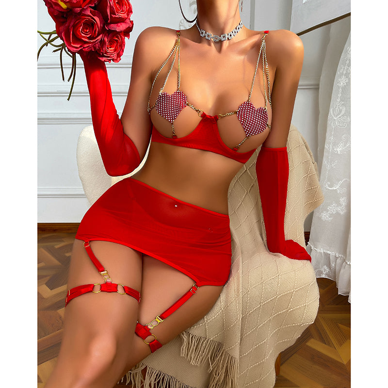 Diamond Fantasy Chain Lingerie Set – Luxe Edition