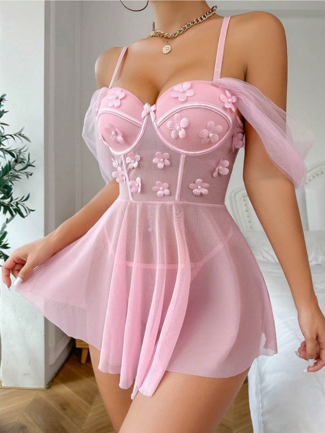 Blush Petal Babydoll